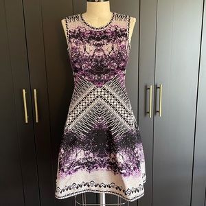 Herve Leger Polina Jacquard A Line Dress